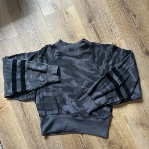 Vintage Havana Gray Camouflage Crewneck Sweater